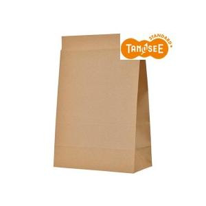 TANOSEE　宅配袋　マチ広　大　茶　封かんテープ付　１パック（１００枚）