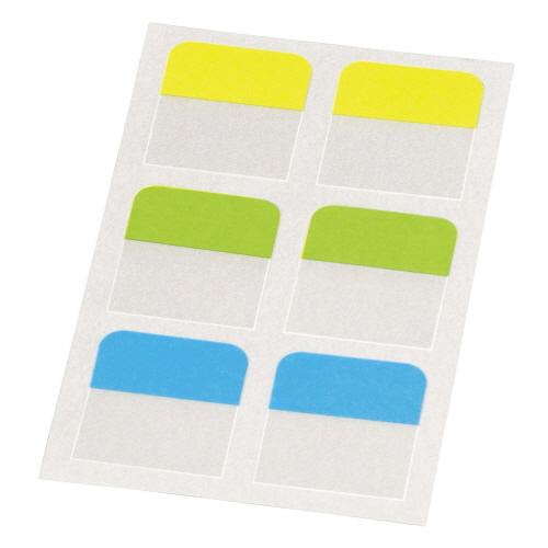 ライオン事務器　ふせん＜リペタ＞　貼ってはがせる紙付インデックス　２５ｍｍ幅　２８×２５ｍｍ　３色　...