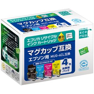 エコリカ リサイクルインクカートリッジ 4色パック ［エプソン