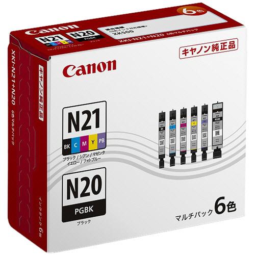 キヤノン　インクタンク　ＸＫＩ−Ｎ２１＋ＸＫＩ−Ｎ２０／６ＭＰ　６色マルチパック　５３３３Ｃ００１　...