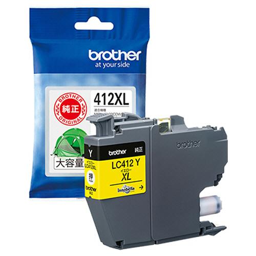 ブラザー　インクカートリッジ　イエロー　大容量　ＬＣ４１２ＸＬＹ　１個