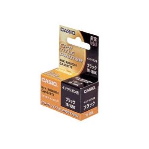 カシオ　ＤＩＳＣタイトルプリンター　インクリボンカセット　ブラック　ＴＲ−１８ＢＫ　１個（お取寄せ品...
