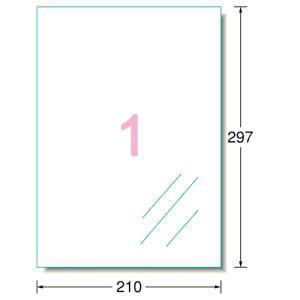 ラベルシール[インクジェット] ツヤ消しフィル...の詳細画像1