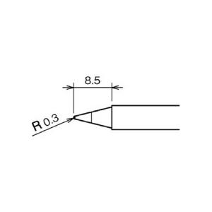 太洋電機産業　グット　替こて先　Ｂ　ＲＸ−８０ＨＲＴ−Ｂ　１本（直送）