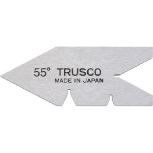 ＴＲＵＳＣＯ　センターゲージ　炭素工具鋼Ａ級焼入　測定範囲５５°　５５−Ｙ　１個 （メーカー直送）｜tanomail