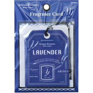 グローバルプロダクトプランニング アロマエッセンス ブルーラベル フレグランスカード ラベンダー