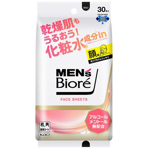 花王　メンズビオレ　フェイスシート　化粧水成分ｉｎ　１パック（３０枚）