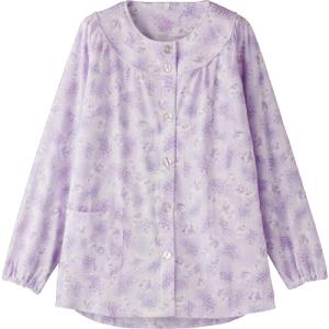 上下別売りパジャマ 婦人用 ワンタッチ上着 パープル L