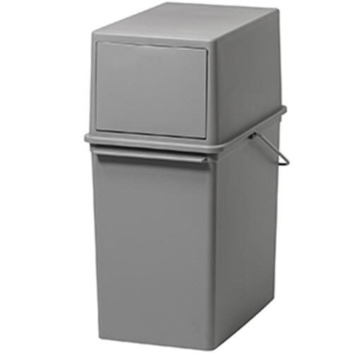 ライクイット　フロントオープントラッシュビン　スリム　１７Ｌ　グレー　ＬＢＤ−０５−ＧＹ　１台