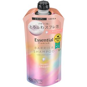 花王　エッセンシャル　プレミアム　うるおいバリアシャンプー　シルキー＆スムース　つめかえ用　３４０ｍｌ｜tanomail