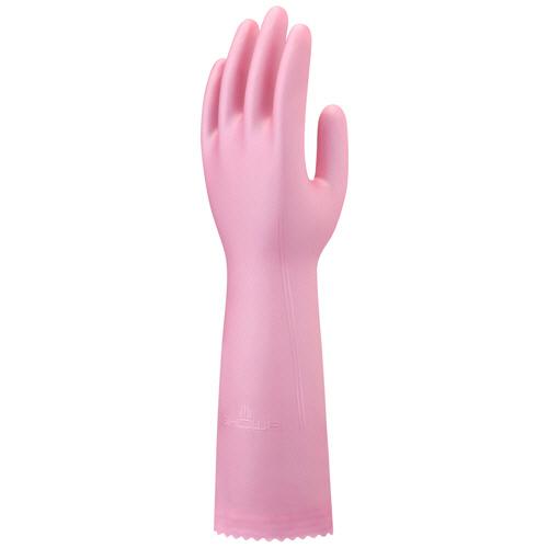 ショーワグローブ　ナイスハンド　さらっとタッチ　セミロング　Ｍ　パールピンク　ＮＨＤＳＳＬ−ＭＰ　１...
