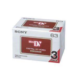 ソニー HDV用ミニDVカセット 標準63分 3DVM63HD 1パック