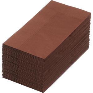 カラーナプキン　２ＰＬＹ　８つ折　チョコレート　１パック（５０枚）