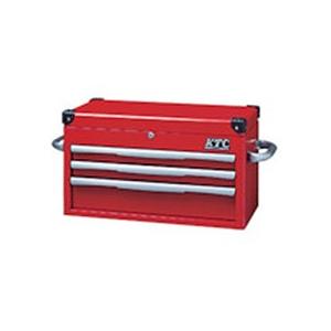 京都機械工具　ＫＴＣ　トップチェスト（３段３引出し）レッド　ＥＫＲ−１００３Ｒ　１個（直送）