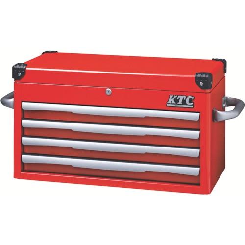 京都機械工具　ＫＴＣ　トップチェスト（４段４引出し）レッド　ＥＫＲ−１００４Ｒ　１個（直送）