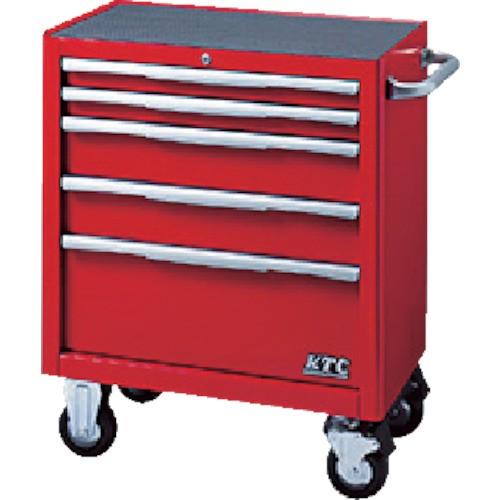 京都機械工具　ＫＴＣ　ローラーキャビネット（５段５引出し）レッド　ＥＫＷ−１００５Ｒ　１台（直送）