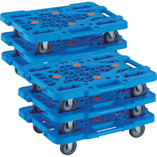 ＴＲＵＳＣＯ　ルートバン　メッシュタイプ　５１５×３８５　４輪自在　Ｓ付　青　ＭＰＫ−５００ＪＳ−Ｂ...