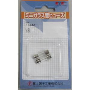 冨士端子工業　ガラス管ヒューズ　ＦＰ−ＦＧＭＢ−２５０Ｖ−１５Ａ−２Ｐ−ＰＢＦ　１パック（２個）（直送）