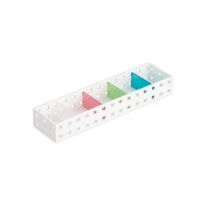 吉川国工業所　スリムケース　Ｌサイズ　ホワイト／ミックス　ＣＢ−９００８Ｓ（ＷＭ）　１個