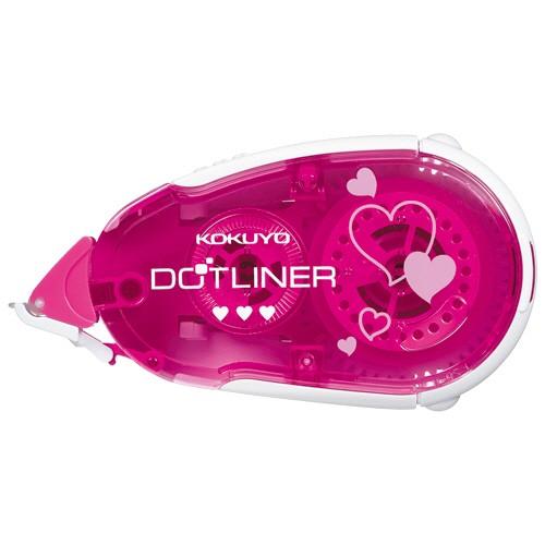 コクヨ　テープのり　ドットライナー　しっかり貼るタイプ　本体　ハート柄　８．４ｍｍ×１６ｍ　タ−ＤＭ...