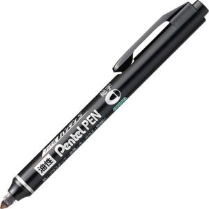 ぺんてる　油性マーカー　ノック式ハンディＳ　Ｐｅｎｔｅｌ　ＰＥＮ　細字丸芯　黒　ＮＸＳ１５−ＡＰ　１本