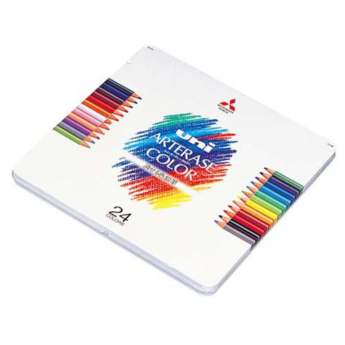三菱鉛筆　消せる色鉛筆　ユニ　アーテレーズカラー　２４Ｃ　ＵＡＣ２４Ｃ　１パック　（お取寄せ品）
