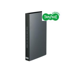 ＴＡＮＯＳＥＥ　名刺ホルダー　固定式　コンパクト　１２０名用　ヨコ入れ　ブラック　１冊