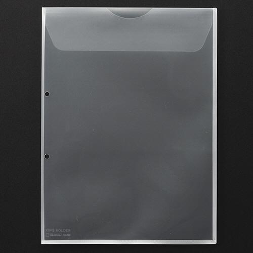 キングジム　キングホルダー　封筒タイプ　マチ付　Ａ４タテ　乳白　７８２−１０　１パック（１０枚）