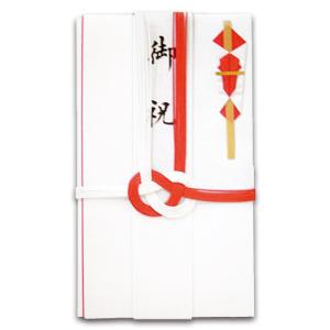 赤白７本　金封　短冊付　１枚｜tanomail