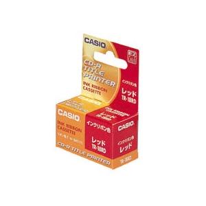 カシオ　ＤＩＳＣタイトルプリンター　インクリボンカセット　レッド　ＴＲ−１８ＲＤ　１個（お取寄せ品)