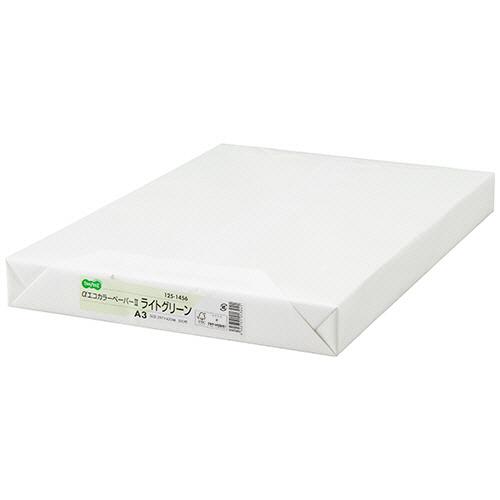 ＴＡＮＯＳＥＥ　αエコカラーペーパーII　Ａ３　ライトグリーン　１冊（５００枚）