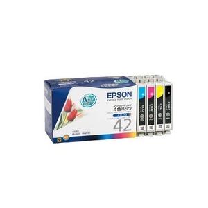 エプソン　インクカートリッジ　４色パック　ＩＣ４ＣＬ４２　１箱（４個：各色１個）