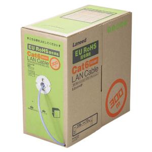 自作用カテゴリー６対応　ＬＡＮケーブル（リレックス・単線仕様）　ライトグレー　３００ｍ　ＲｏＨＳ指令準拠（１０物質）　ＬＤ−ＣＴ６／ＬＧ３００／ＲＳ