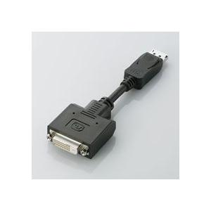 ＤｉｓｐｌａｙＰｏｒｔ−ＤＶＩ変換アダプタ　ディスプレイポートオス−ＤＶＩ　Ｄ２４ｐｉｎメス　ブラッ...