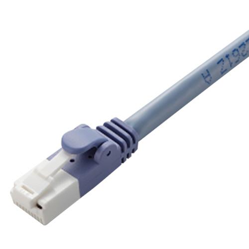 ツメ折れ防止ＬＡＮケーブル（Ｃａｔ６対応）　ブルー　ＲｏＨＳ指令準拠（１０物質）　ＬＤ−ＧＰＴ／ＢＵ...