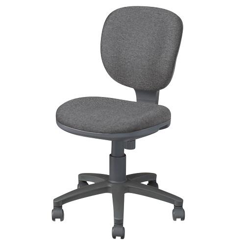 ナカバヤシ　ＯＡチェア　ミドルバック　布　肘なし　グレー　ＯＴＳ２０１−ＮＮ　１脚