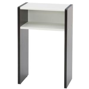 アール エフ ヤマカワ 木製テレフォンスタンド 幅500×奥行300×高さ800mm ホワイト×ダーク SHWA−002D 1台