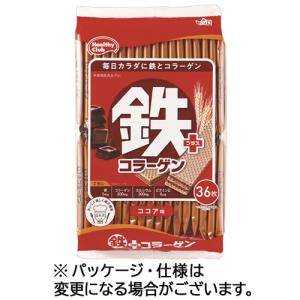 ハマダコンフェクト　鉄プラスコラーゲンウエハース　ココア味　１袋（３６枚）