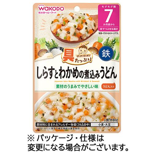 アサヒグループ食品　ＷＡＫＯＤＯ　具たっぷりグーグーキッチン　しらすとわかめの煮込みうどん　８０ｇ　...