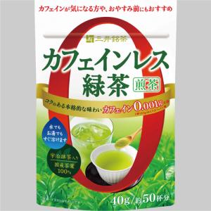 三井銘茶 カフェインレス緑茶 インスタント 40...の商品画像