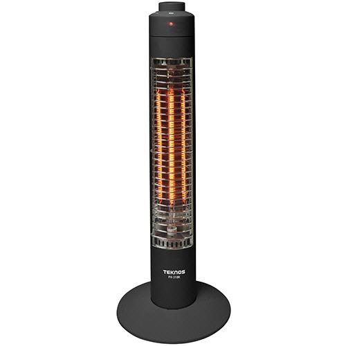 千住　ＴＥＫＮＯＳ　スリムハロゲンヒーター　３００Ｗ　１灯　ブラック　ＰＨ−３１８Ｋ　１台（お取寄せ...