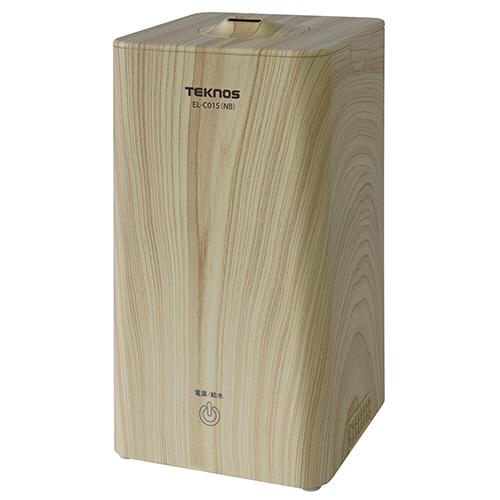 千住　ＴＥＫＮＯＳ　超音波加湿器　１．０Ｌ　木目ナチュラルブラウン　ＥＬ−Ｃ０１５（ＮＢ）　１台 （...