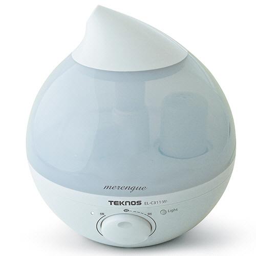 千住　ＴＥＫＮＯＳ　ＬＥＤ　滴型超音波加湿器　メレンゲ（Ａｇ＋カートリッジ）　２．８Ｌ　ホワイト　Ｅ...