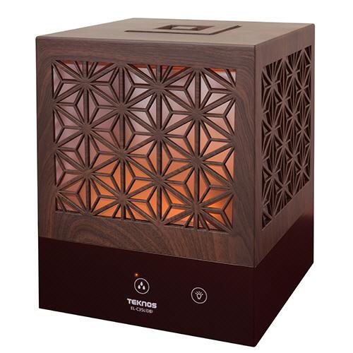 千住　ＴＥＫＮＯＳ　組子調　超音波加湿器　３．５Ｌ　木目ダークブラウン　ＥＬ−Ｃ３５Ｌ（ＤＢ）　１台...