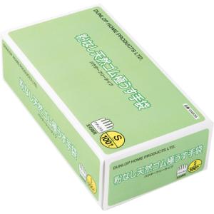 ダンロップ 7558 粉なし天然ゴム極うす手袋 L 100枚入 1個 : 中村産業