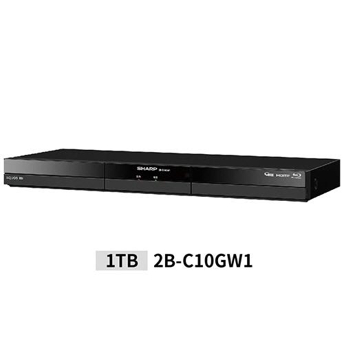 シャープ　ＡＱＵＯＳ　ブルーレイディスクレコーダー　２Ｋ　１ＴＢ　ダブルチューナー　２Ｂ−Ｃ１０ＧＷ...