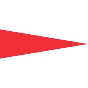 日本緑十字社　マーキング用ステッカー　赤　５×１５ｍｍ三角　ＰＥＴ　２０８７０３　１パック（１００枚） （メーカー直送）