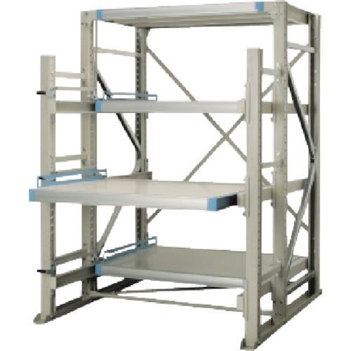 ＴＲＵＳＣＯ　フルスライダーラック　スライド４段　スチール板付　連結　ＮＳＦＰ−２４−４Ｒ　１台（直...