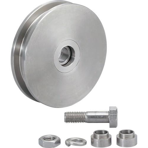 スガツネ工業　ＳＵＳ製重量用戸車枠無コ型　２０００２４７５７　ＪＳ３８０−５０Ｈ　１個（直送）