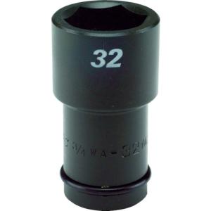 フラッシュツール インパクト セミロング ソケット 差込角19mm 対辺27mm 3／4WA−27 1個